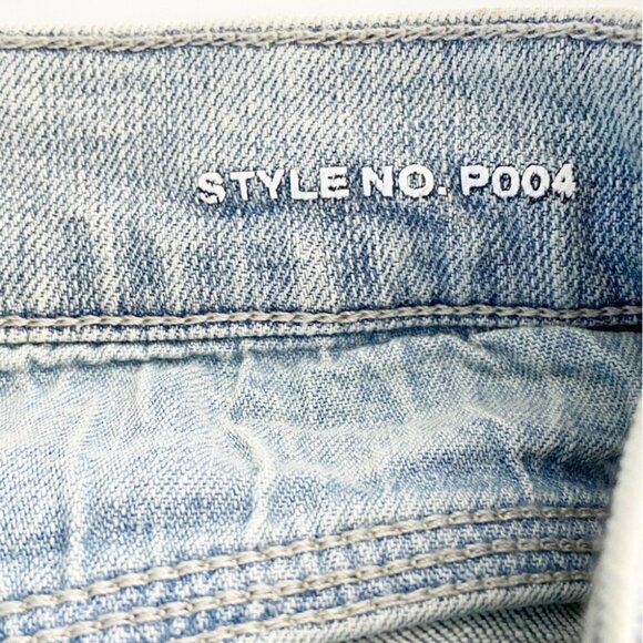 NWT Purple Brand P004 Bootcut Super Light Indigo With Paint Jean Size 32 - Picture 5 of 8